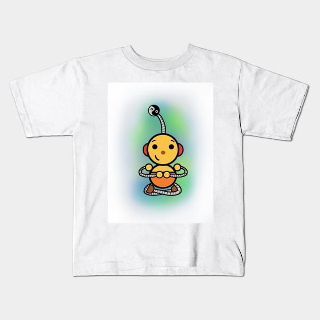 Rolie Polie Olie Meditation Kids T-Shirt by mushriah333